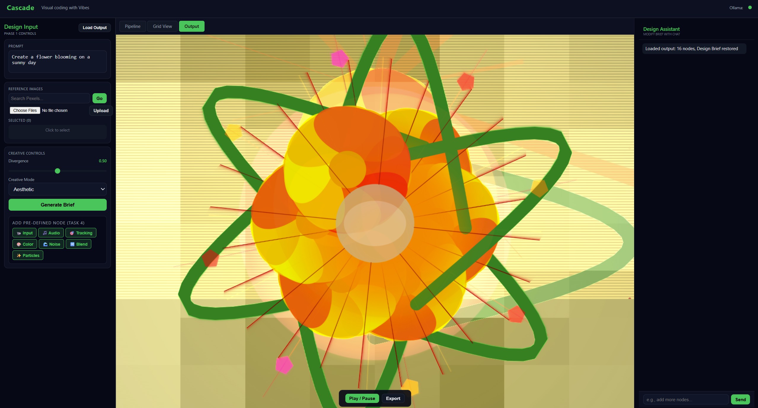 Cascade editor screenshot 1
