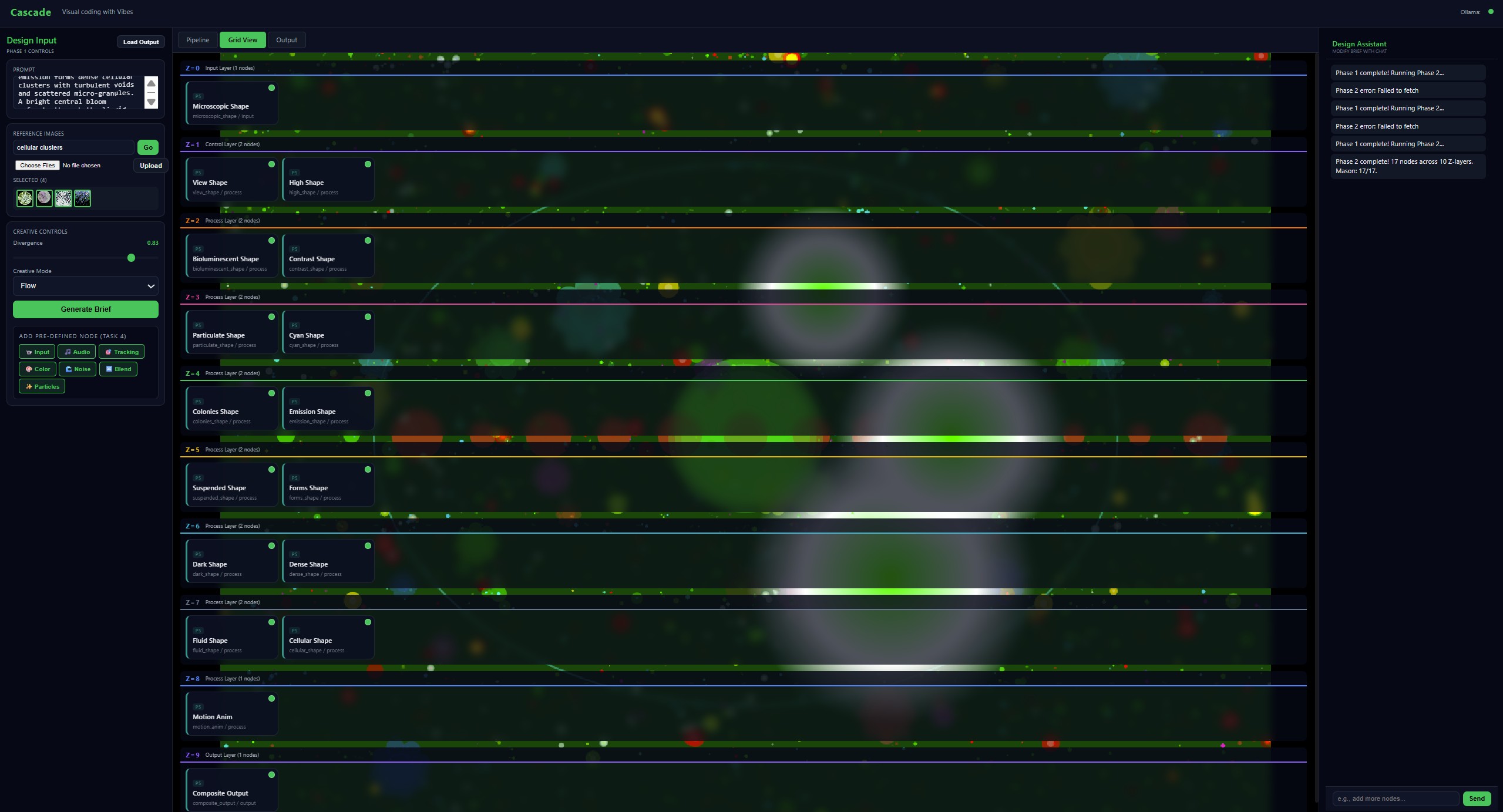 Cascade editor screenshot 3